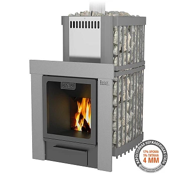Банная печь KOSTЁR-СЕТКА 28 СТЕКЛО